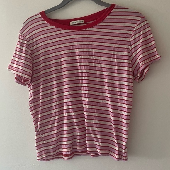 Cotton On Striped Basic Tee Medium - Picture 1 of 3
